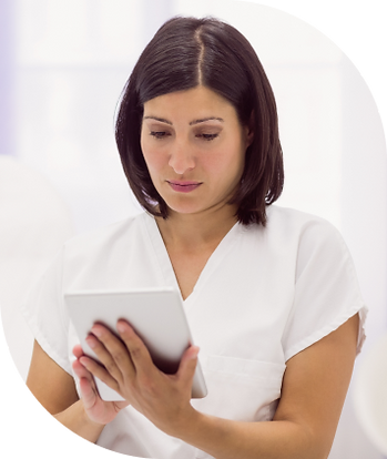 Mujer con tablet Mujer con tablet